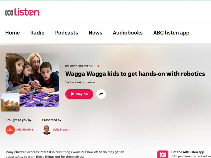 Wagga Wagga kids to get hands-on with robotics