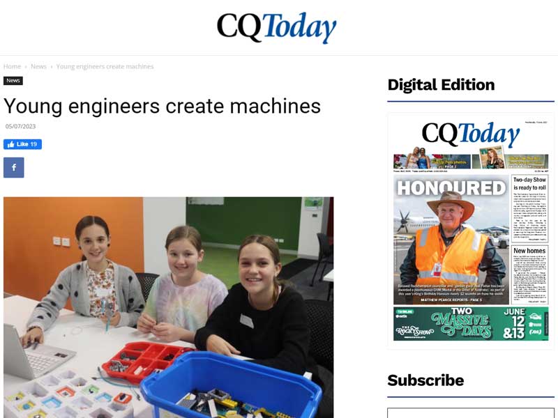 Young engineers create machines